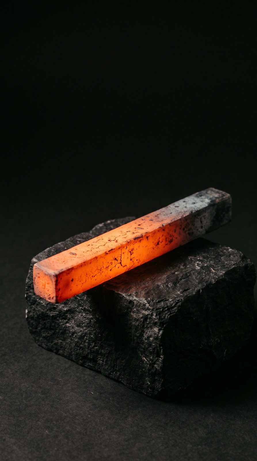 Glowing Steel Bar